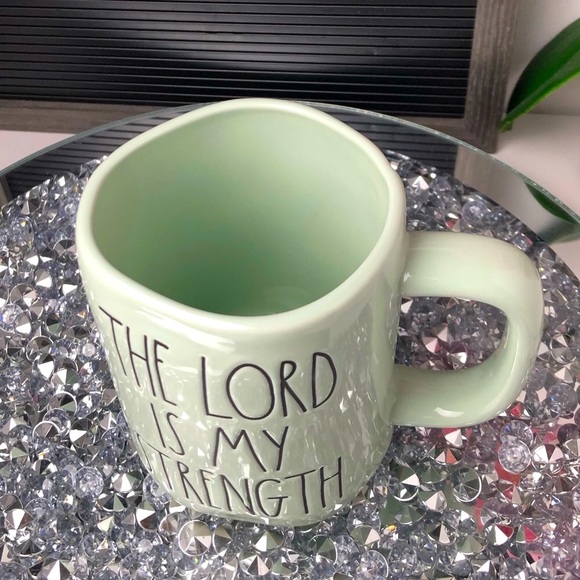 New Rae Dunn THE LORD IS MY STRENGTH mug - Picture 3 of 10